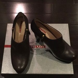 PRADA Calzature Donna Cuervo Shine Ankle Boots38.5